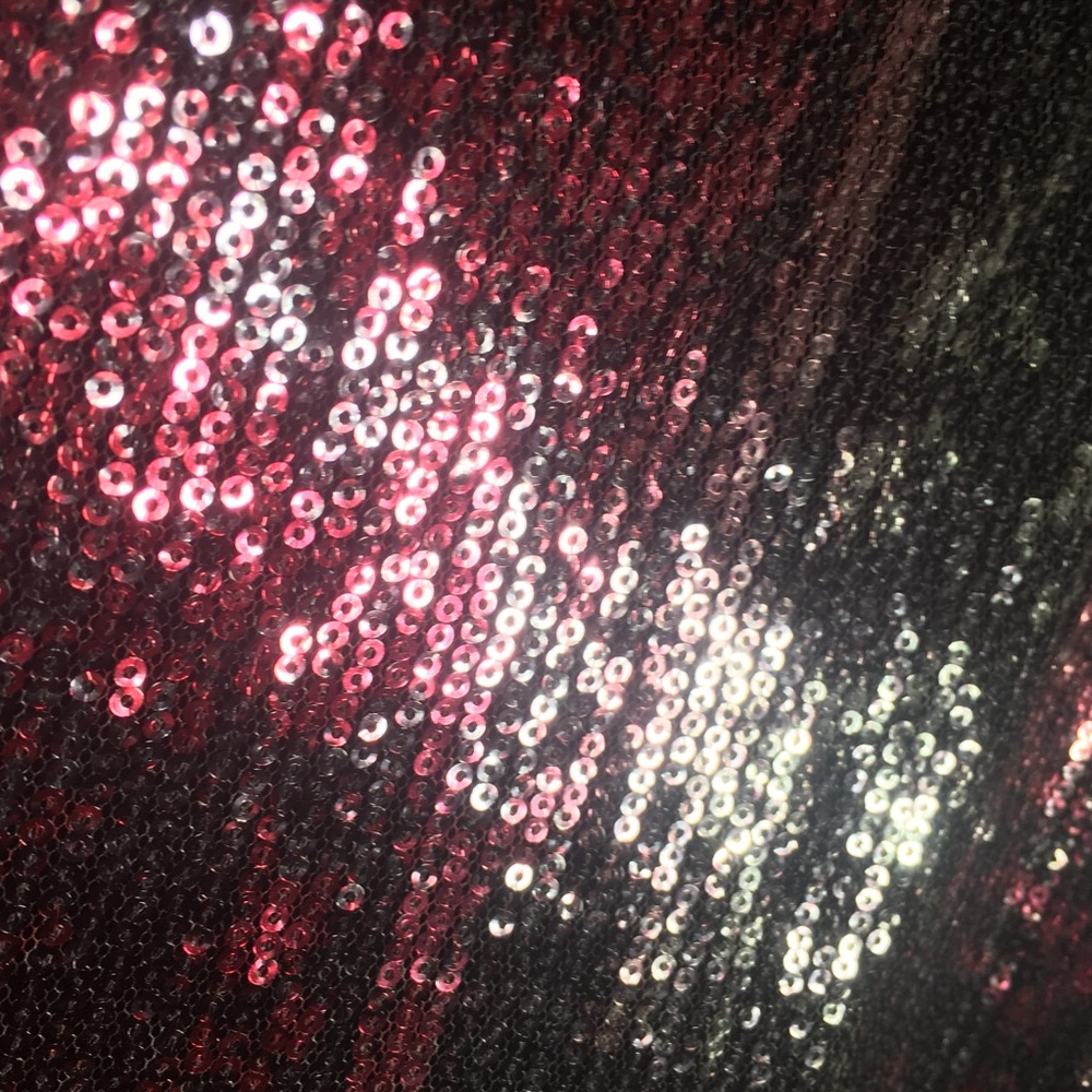 Almost Famous Pink/Silver Sequin Racer Tank - Picture 6 of 10